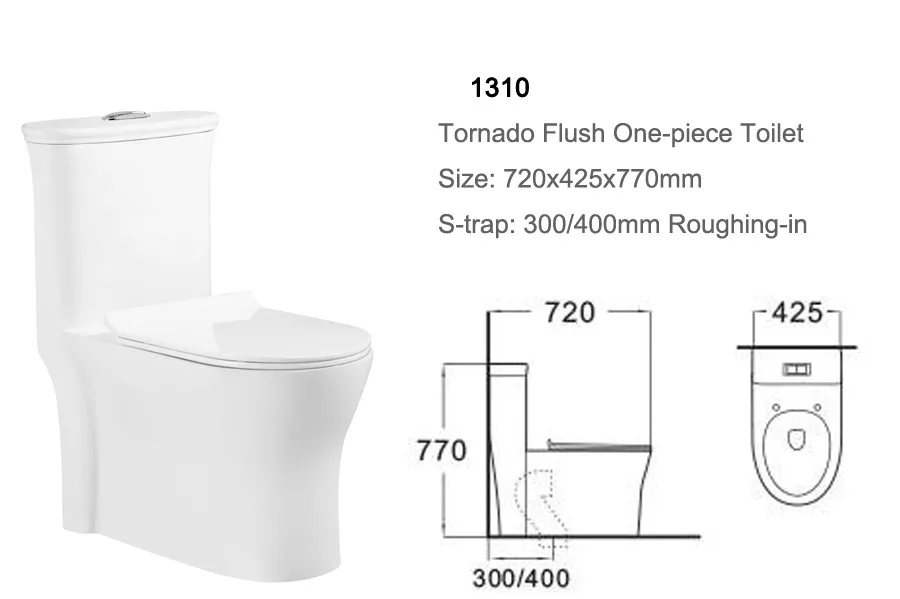 1310 Japanese Type Porcelain Toilet Wc With Ideal Standard