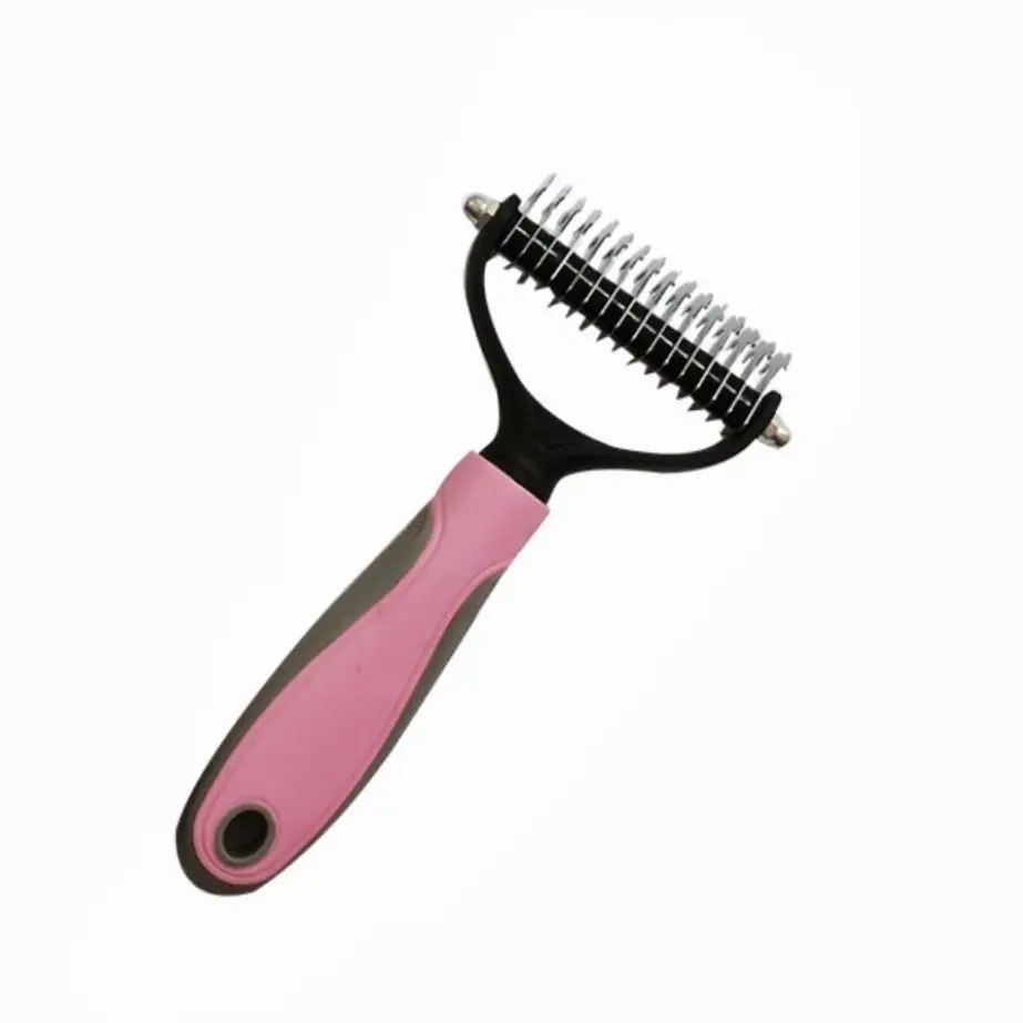 

Pet Brush Stainless Steel Grooming Comb for Pet Cats and Dogs Hair Comb Long Hair Dog Soap Bath Brush