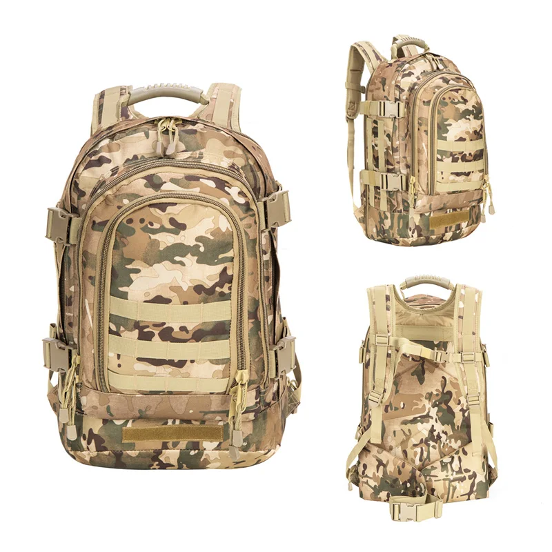 

LQARMY 600D PU Camouflage Laptop Backpack Mountain Hunting Hiking Trekking Fishing Tactical Bounty Military Backpacks, Black