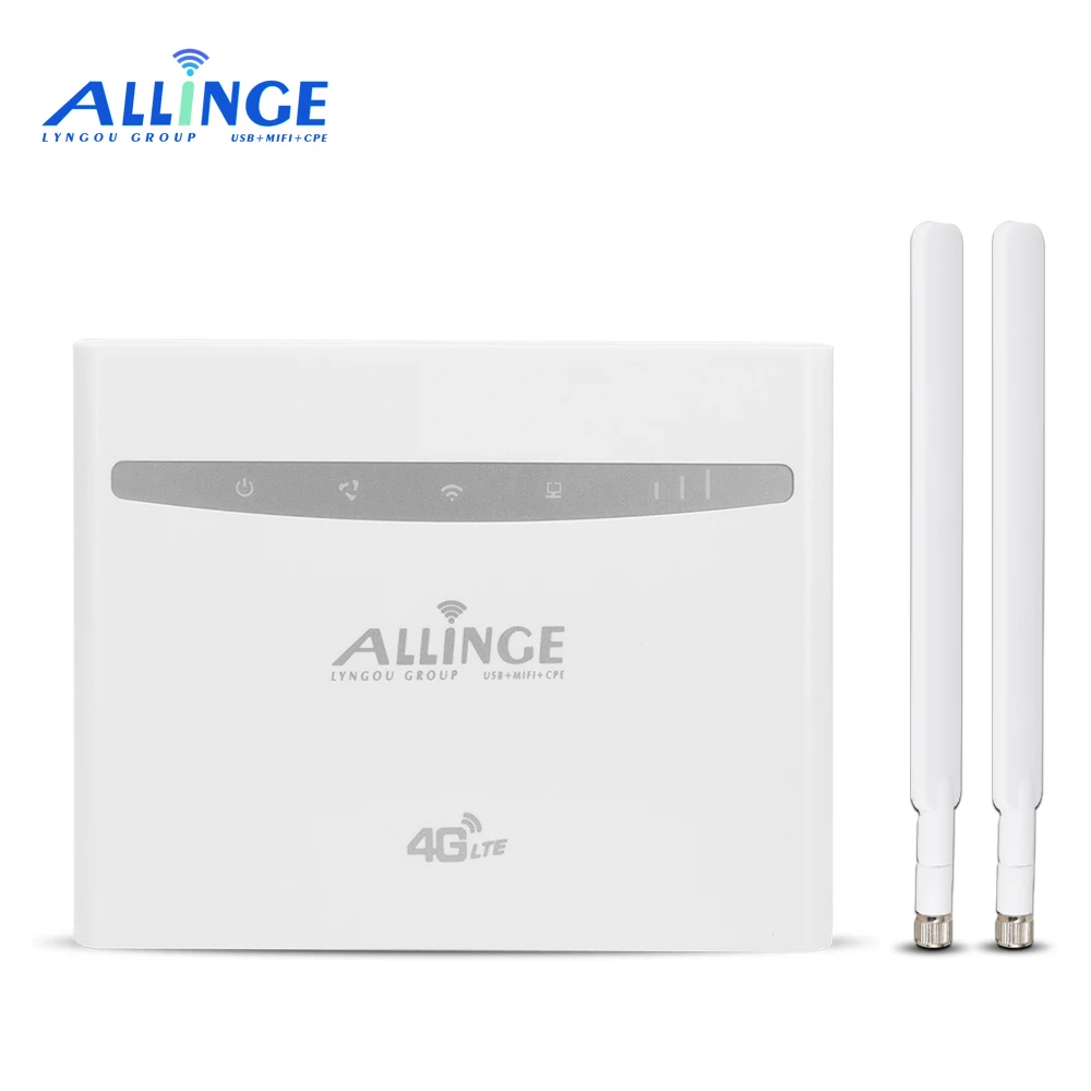 

ALLINGE MDZ228 Unlocked B525+ 300mbps 4G LTE Industrial Outdoor CPE Router with Sim Card Slot, White