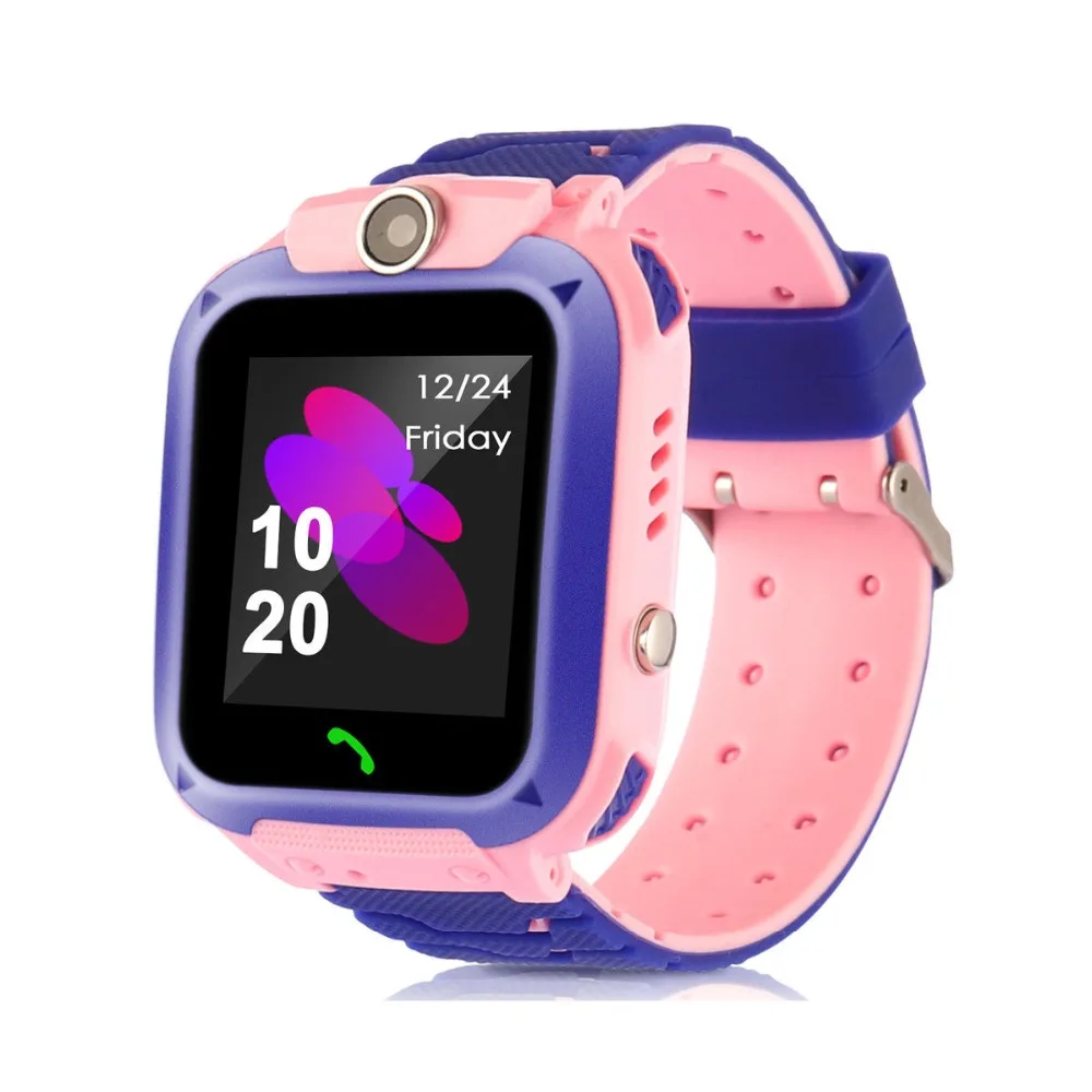 

Amazon Best Selling Q12 Kids Smartwatch 2G Child Anti-Lost SOS Call GSM LBS Location Kids Smart Watch Q12, Pink blue