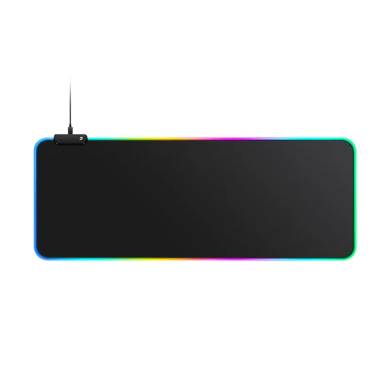 

High Quality Large Gaming Led Mousepad Light Computer Custom Mouse Mat Black RGB Mouse Pad With USB, Customized color & stock
