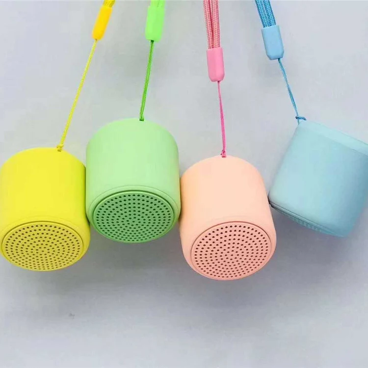 

New arrival Portable wireless BT5.0 little fun 16colors Macarons inpods Mini TWS metal Speaker, Macaroon16colors