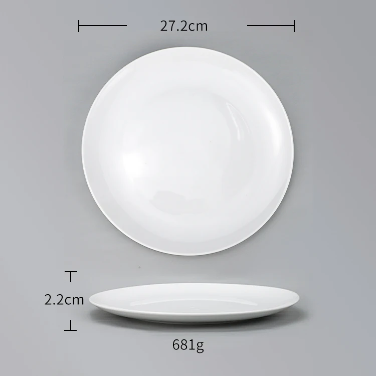 

SHARDON 10.5" DINNER PLATE ,Wedding Porcelain Tableware Dinner Plates*Ceramic Crockery Hotel Bulk Dinner Plates