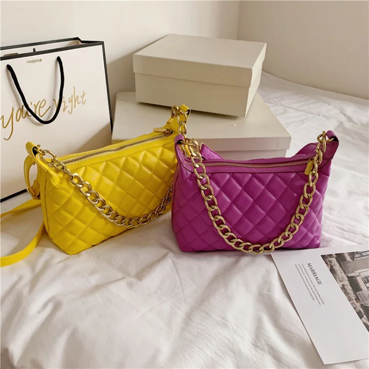 

2020 new Korean fashion rhombic chain crossbody bag women shoulder bag, Colors