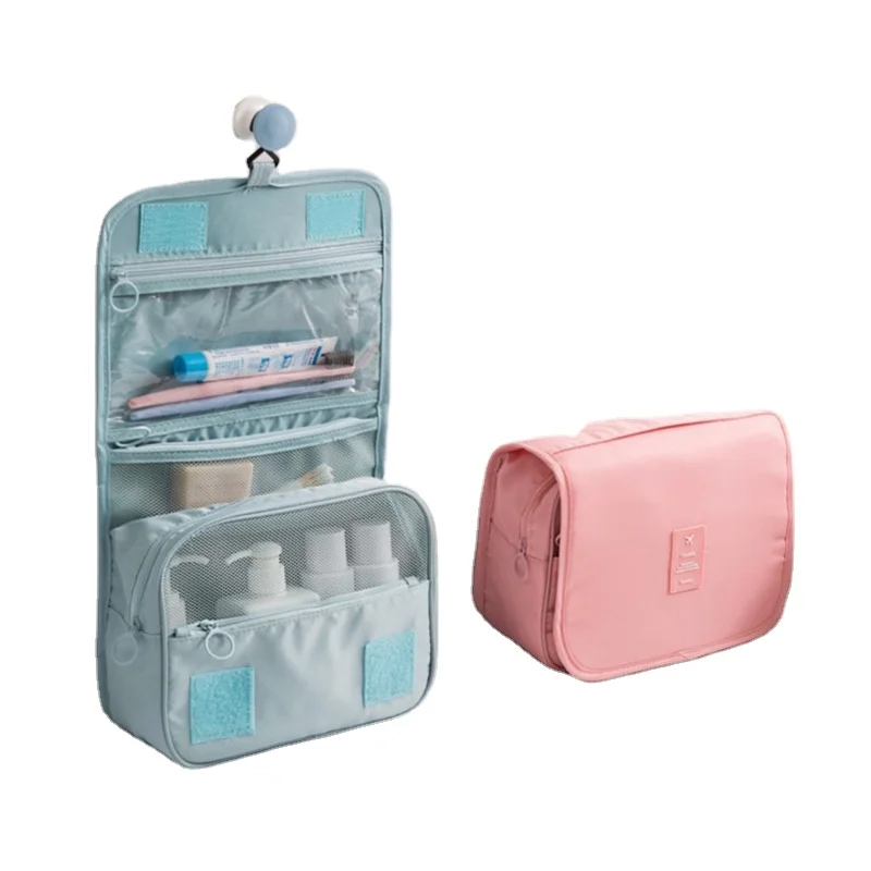 

Travel hanging toilet bag large capacity pink makeup bag cosmetic bag women, Black.white,purple,yellow.blue customized