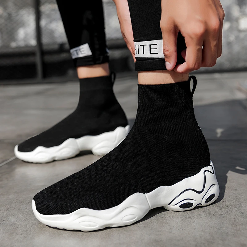 

fashionable Sporty Sneaker Outsole Jogging wedge sole Thick Sneaker Soles Unique without cord Slip On Sneakers Suit Pied Large