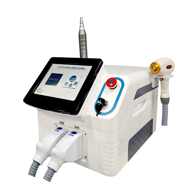 

Yting 808 Hair Removal Diode Laser Skin Rejuvenation Remove Tattoo Pigment 2 in 1 Picosecond Tattoo Removal Machine