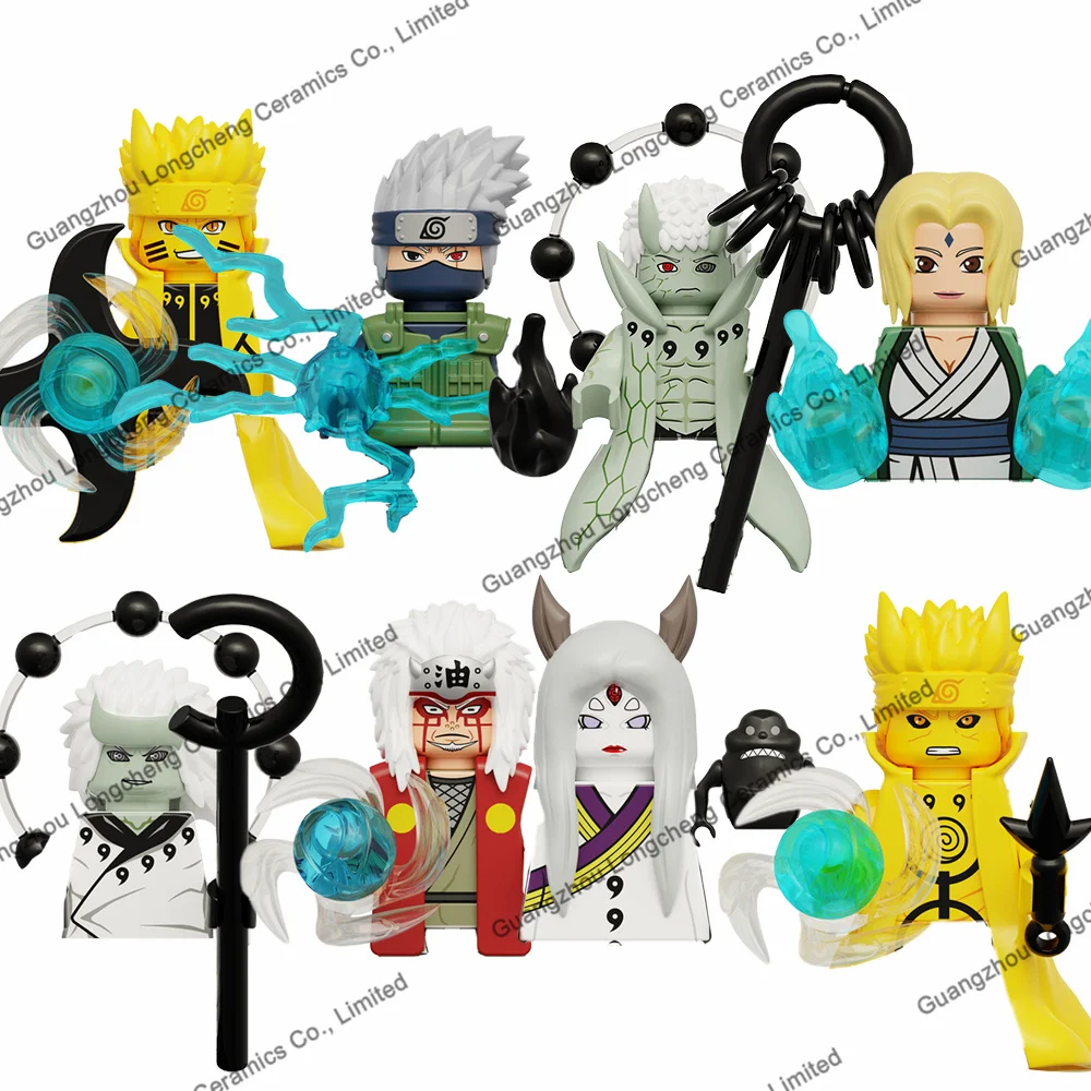 

KDL819 Hatake Kakashi Uchiha Obito Tsunade Uchiha Madara Jlralya Kaguya Mini Building Block Bricks Action Figures Kid's Toy