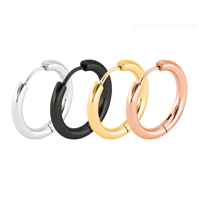 

Wholesale Trendy Stainless Steel Small Gold Hoop Earrings Huggie