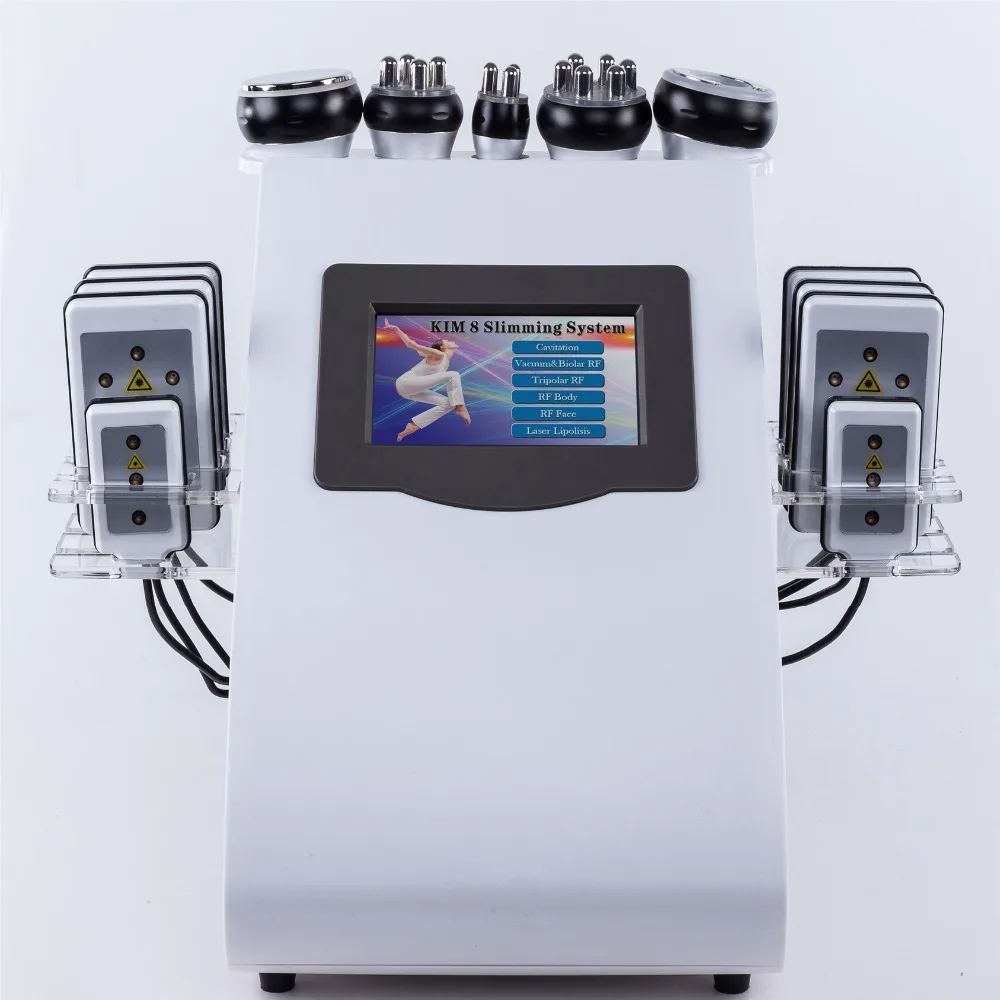 

Hot Selling Radio Frequency Lipolaser Slimming Vaccum Ultrasonic Cavitation Machine, White