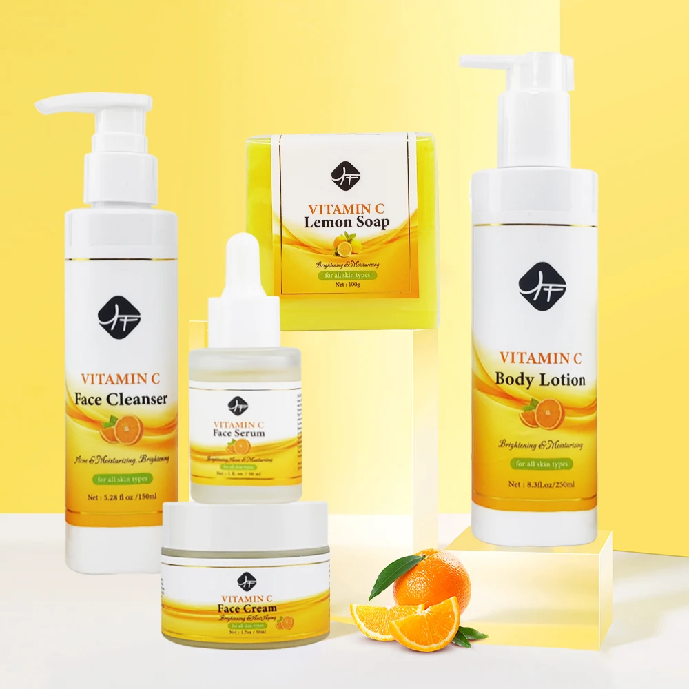 

Private Label Face Care Organic Lightening Brightening Vitamin C Skin Care Set
