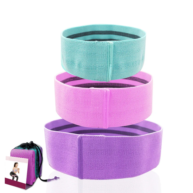 

Private Label 3 Set Resistance Bands Hip Bands Loop Exercise Booty Band Hip Circle Glute Peach, Customized color