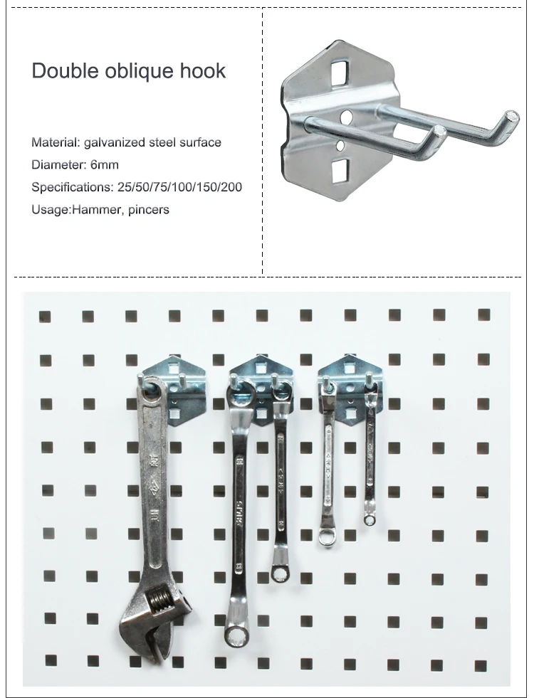 Square Hole Tool Stand Pegboard Hooks Buy Metal Hooks,Pegboard Hook,Pegboard Hooks Set Product
