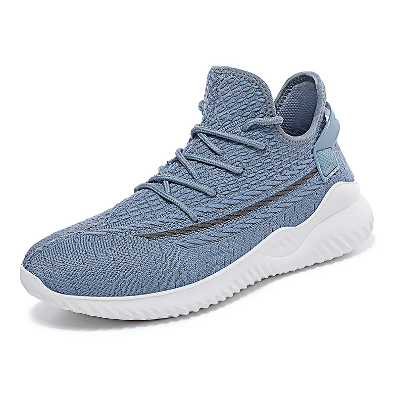 

China factory original sports shoes for men plus size sports running shoes fly weave breathable fashion sports casual shoes