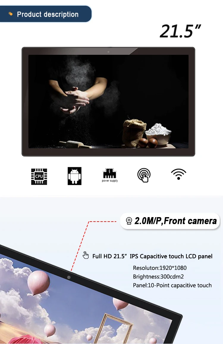 Wall mounted AD player