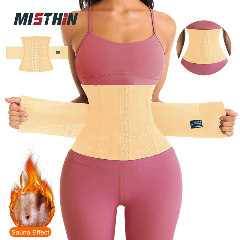 

Custom Plus Size Body Slim Double Belt Latex Bandage Corset Waist Trainer Shapewear Tummy Control Shaper