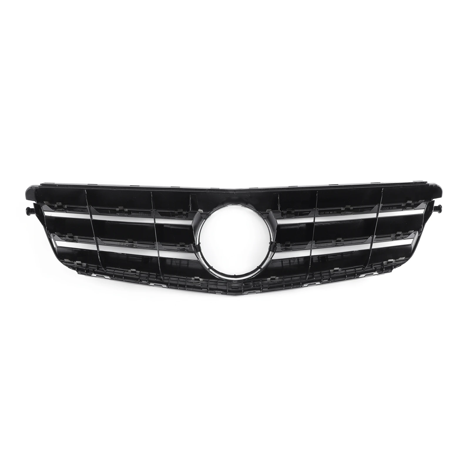 

Areyourshop Black Front Bumper Grille For Benz C Class W204 WITH LED Emblem C300 C350 2008 09 10 11 12 13 2014