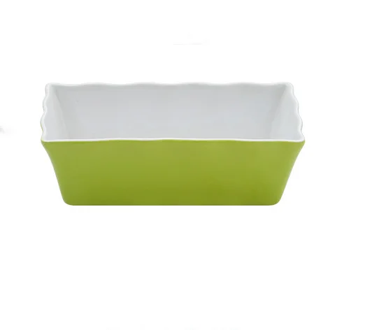 

Creative Ceramic Baking Dish Rectangular Baking Bowl Cheese Bakeware Tray Baking Tools, Customized