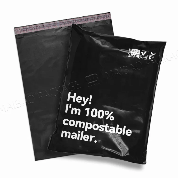 Personalised Clothing Postal Postage Bags logo Plastic Parcel Bag Biodegradable Mail Plastic Flyer Express Bag