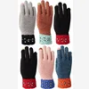 ZMSAFETY Guantes Warm Wool Lining Gloves Warm Glove Winter Touchscreen Magic Acrylic Gloves
