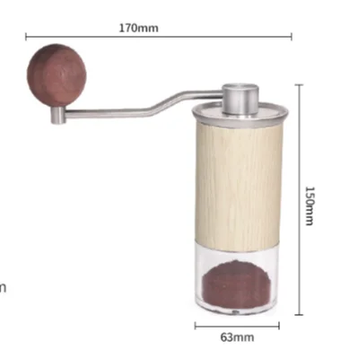 

DHPO new popular coffee grinder 30g Customizable hand coffee wood grain grinder for Coffee Beans