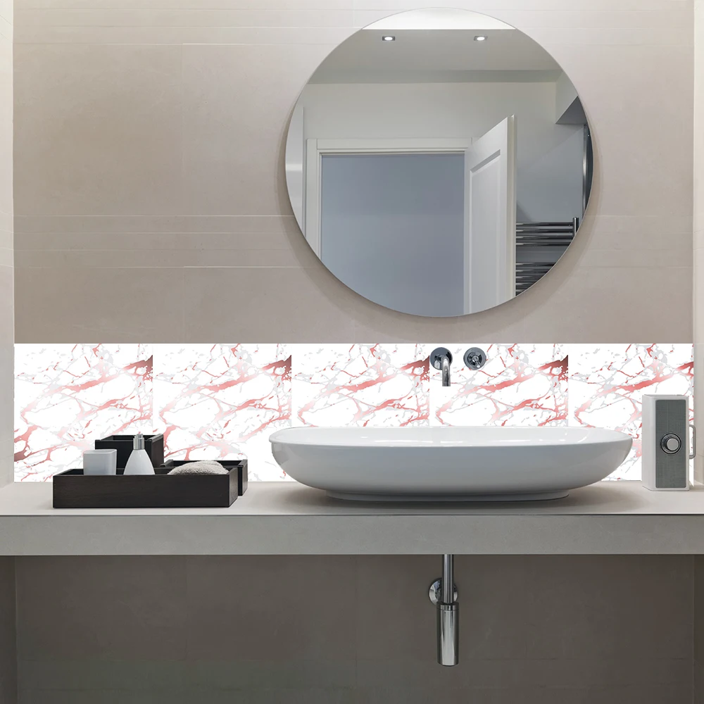 

30cm Simulation Marble Crystal Hard Film Tile sticker Home Decor Self adhesive Waterproof Wall Stickers