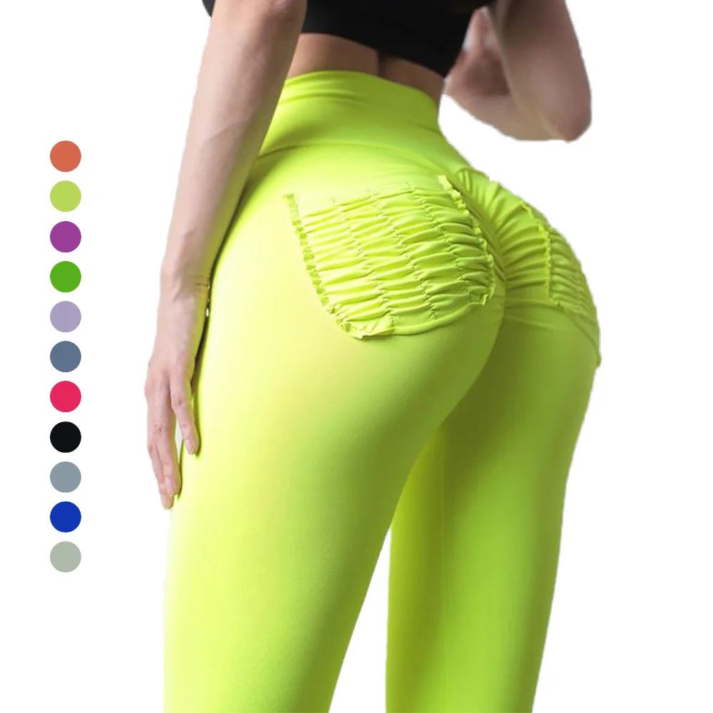 

Nylon sports leggings women running training clothing fitness jogger pocket yoga pants, Available