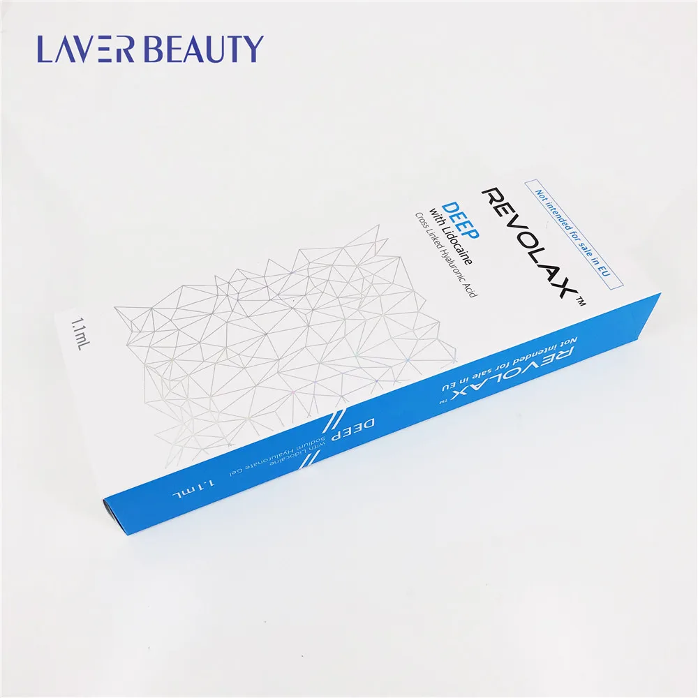 

Revolax Deep filler hyaluronic acid dermal filler 1ml hyaluronic acid injection, Transparent colorless