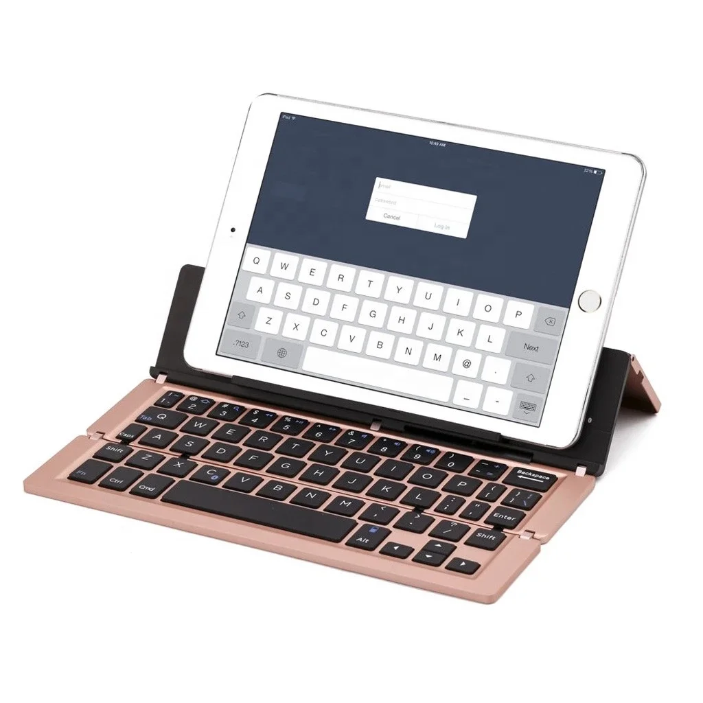 

YONANSON Folding Keyboard Portable Aluminum Folding Universal Keyboard for Android IOS Windows