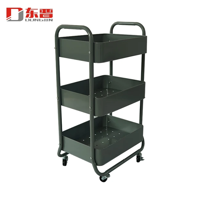 
Display Stand Metal Beauty Salon Equipment Modern Furniture Barber Hair Spa Trolley Cart 