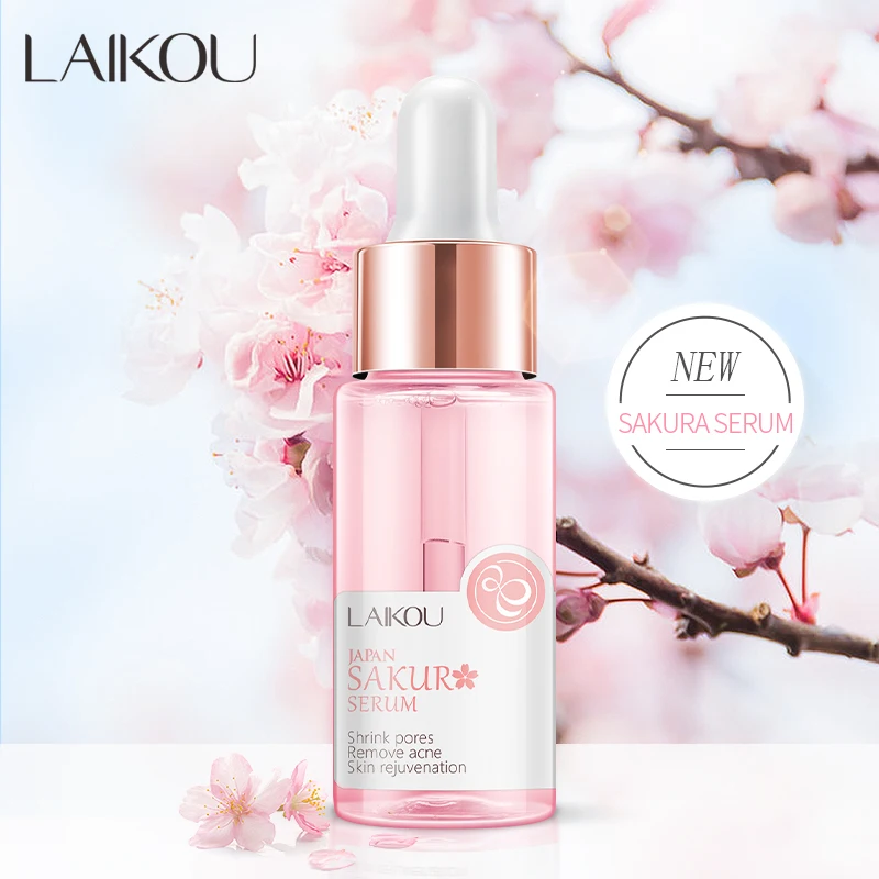 

Laikou New Arrival Private Label Organic Essence Hydraulic Sakura Serum