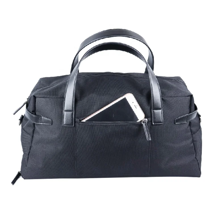 

ISO BSCI factory eco friendly sustainable clear duffel bag leather and travel luggage and travel bag and travel duffel bag