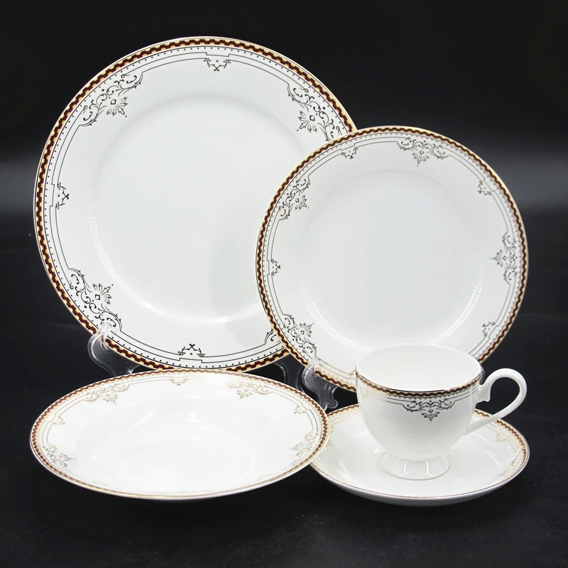 Luxury Royal 66pcs Egypt Middle East Dinner Set Fine Bone China In