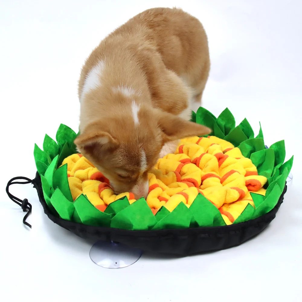 

Customizable Durable Interactive Dog feeding Training Snuffle Mat Pet Sniffing Mat For Small Large Dog, Red, yellow, green, gray