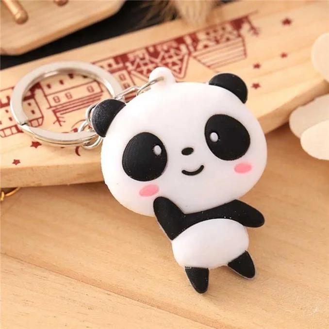 Tùy chỉnh sáng tạo dễ thương panda keychain đối với xe