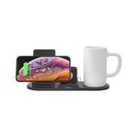 

trending products 2020 coffee mug warmer with multi wireless charger dock station for mobile phones