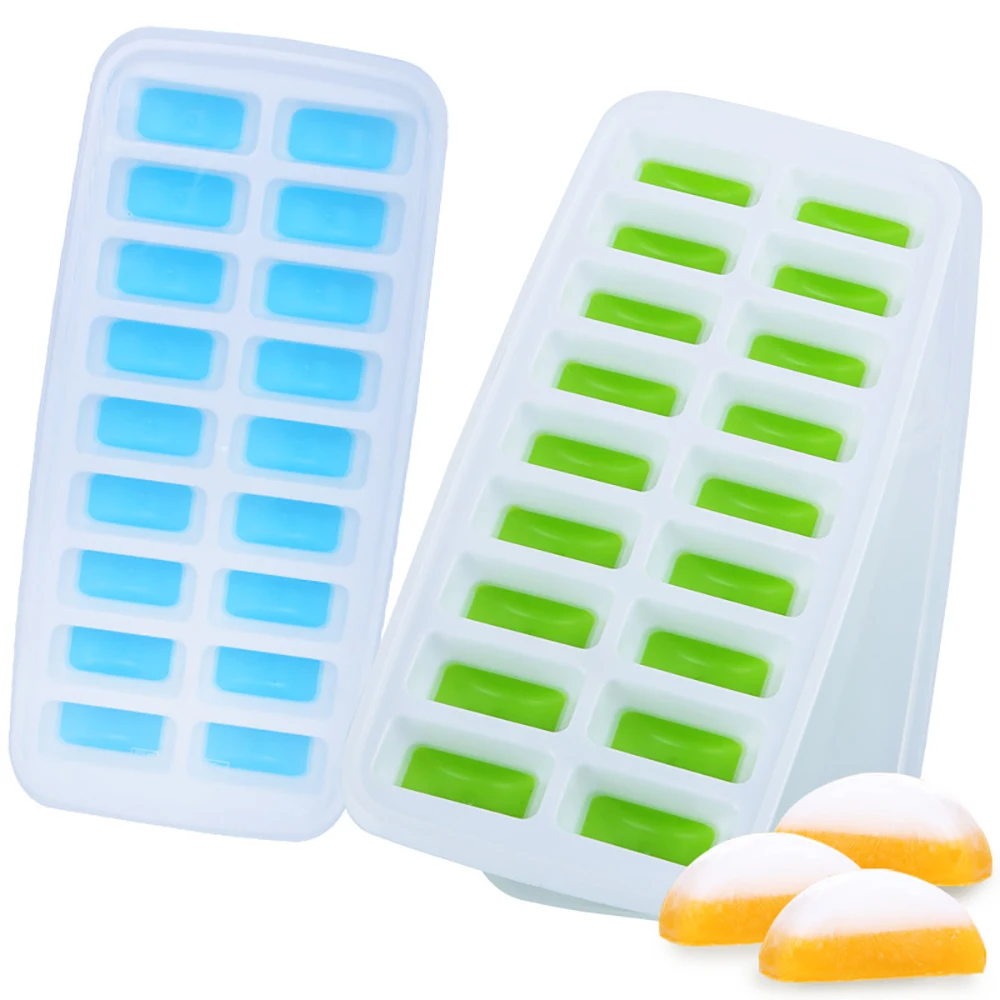 

Factory Direct Supply Silicone ice cube tray Amazon top seller ice maker cube mold personalized ice cube tray with lid, Customized color