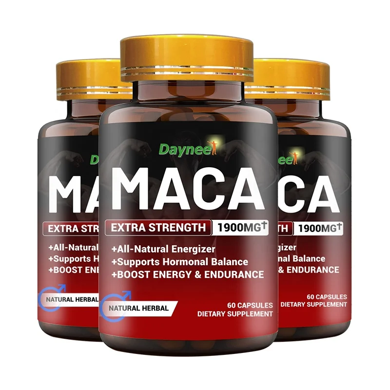 

Natural maka Capsules Men Power Tablets Energy Natural booster Herbal Pills Dietary Supplement Maca for men