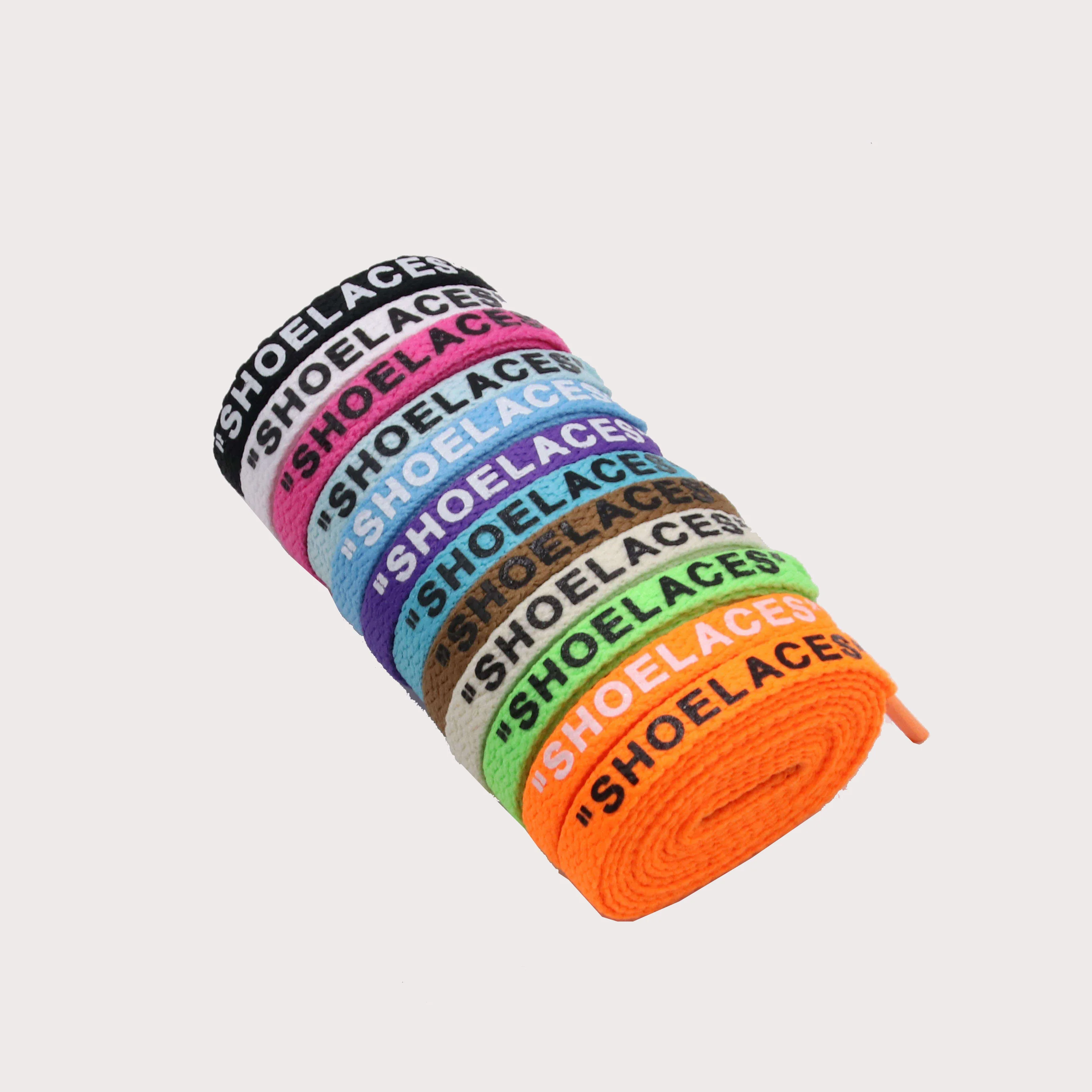 

Coolstring Printed Customized Wholesale Cotton Flat Elastic Shoelaces For Shoes