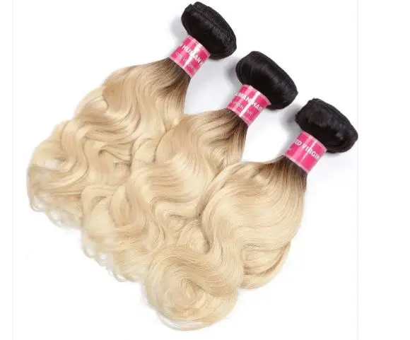 

Parksonhair 1B/613 body wave human virgin hair weave 1bundle/pack