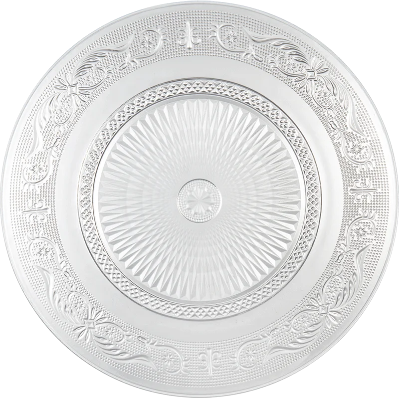 

borosilicate glass plate glass clear small round plate, Customized color