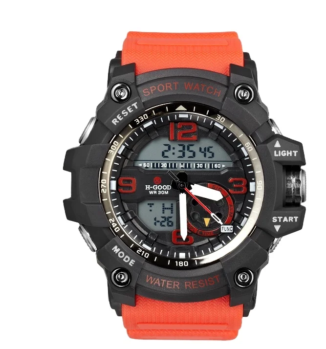 

Hot selling good quality cheap watch fashion dual display watches