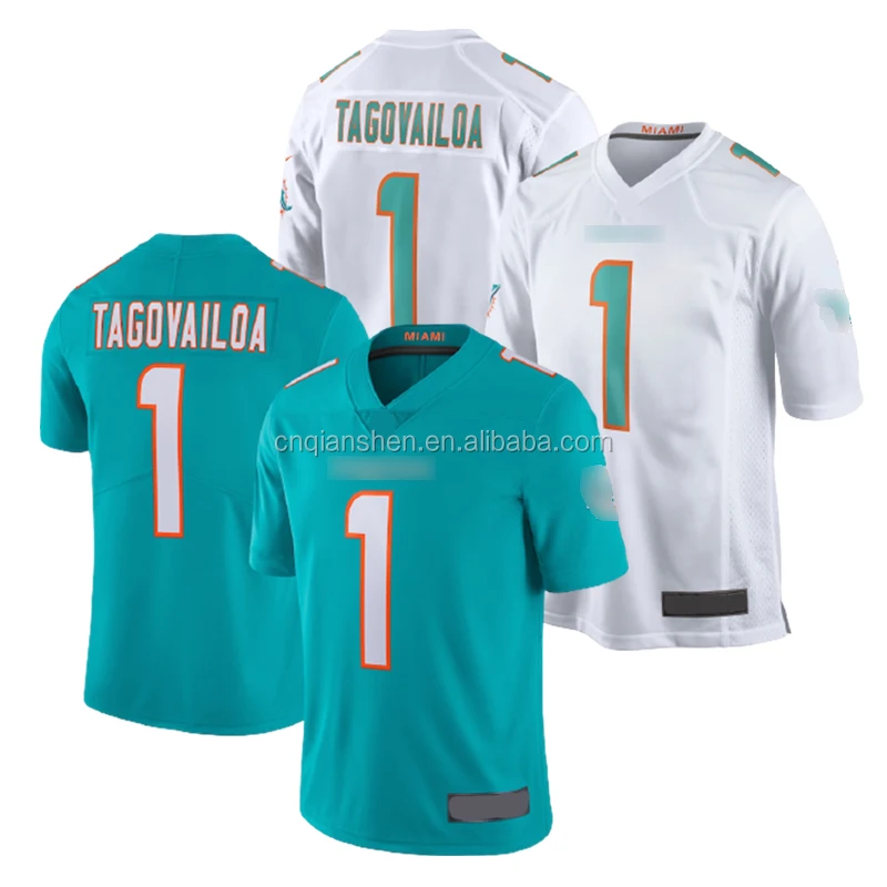 

Tua Tagovailoa 1 American Football Club Uniform Jersey High Quality 3D Embroidery Mens T shirt Wear Drop Shipping Wholesale