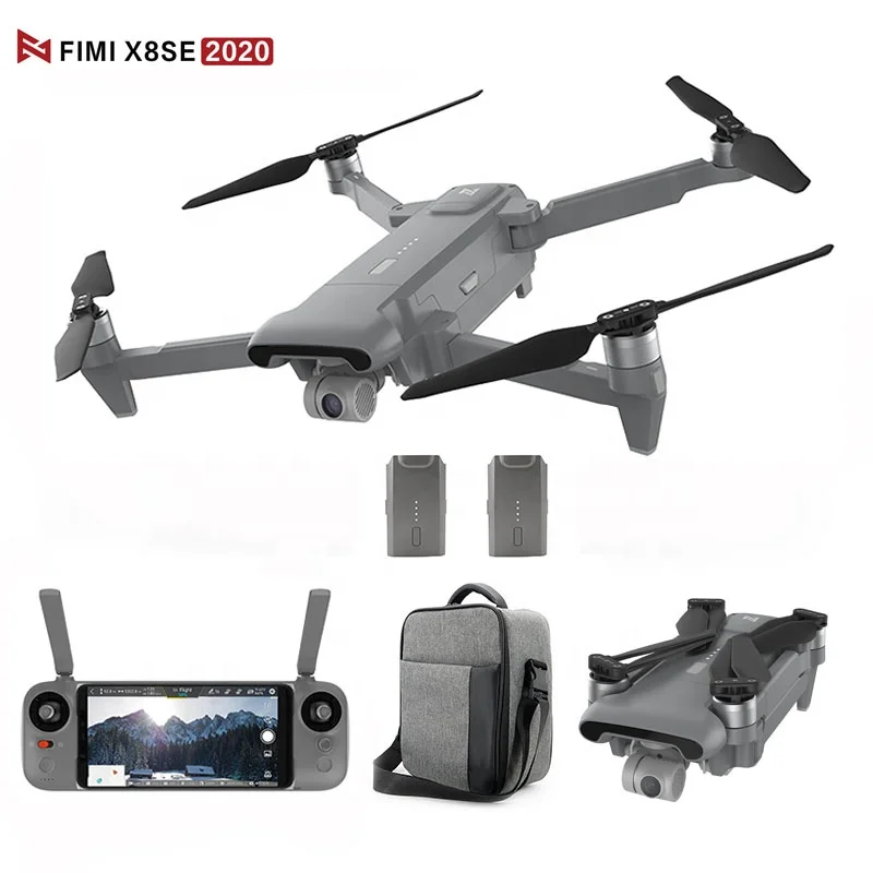 

Fimi X8 SE Foldable Small Long Range Distance Rc Gps Hd 4K Quadcopter With Camera Mini Drone, White/gray