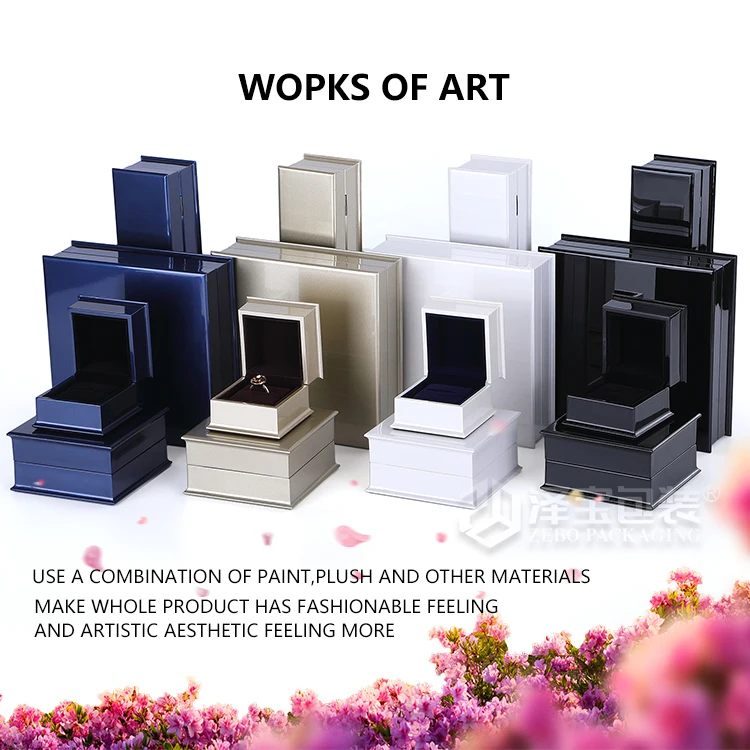 In Stock Highend Zebo Packaging Varnish Jewelry Box Luxury Jewellery