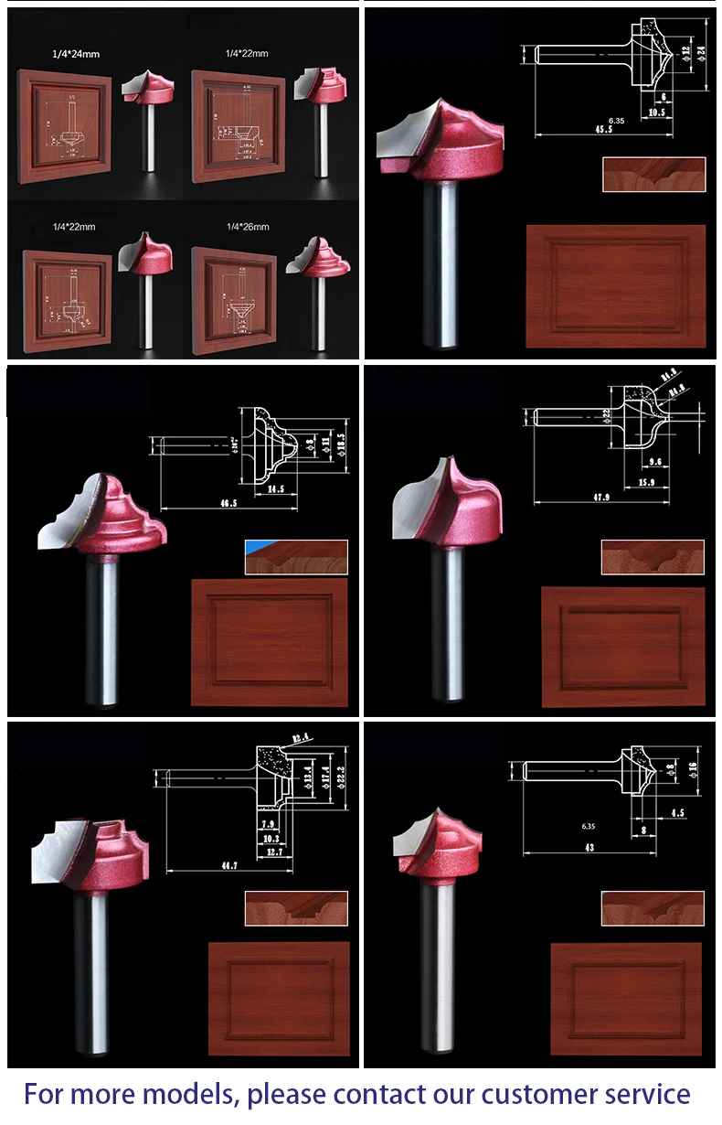 12pcs Shank Tungsten Carbide Router Bit Set Wood 2 Flute End Mill