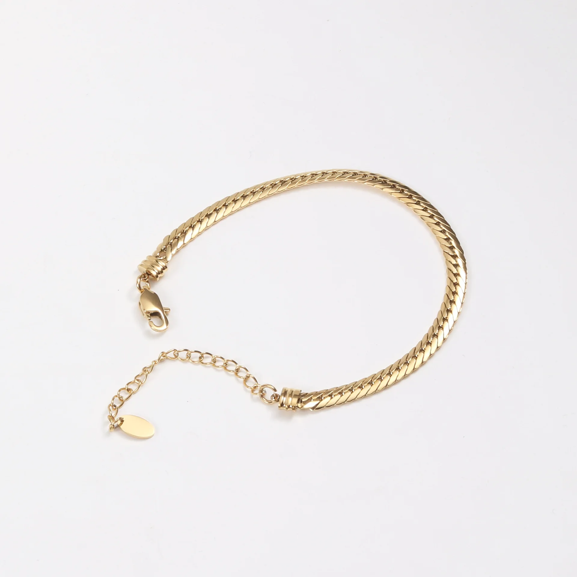 

Wholesale 18K pvd plated simple design chain bracelet for women