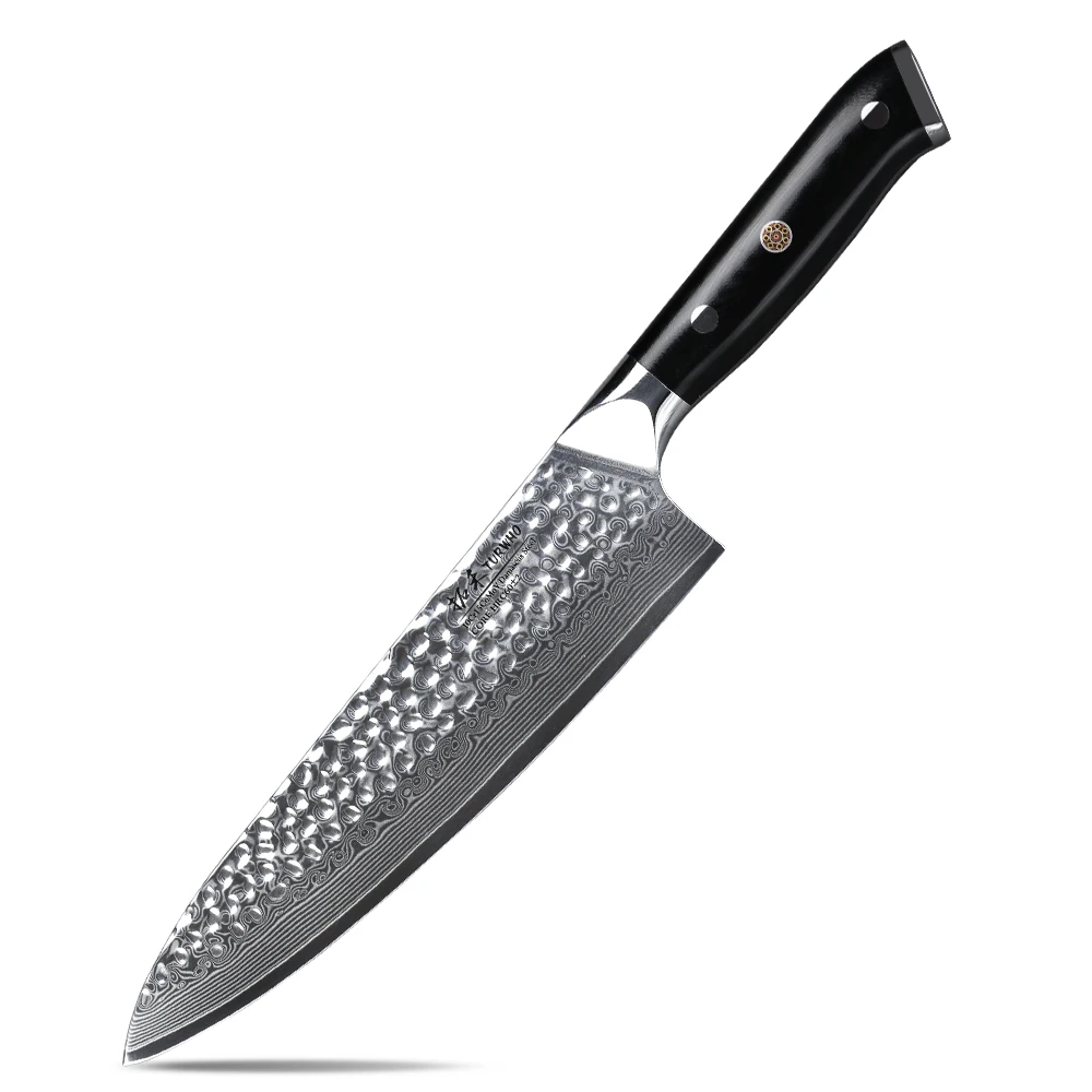 

Pro 8-inch Damascus Chef Knife with G10 Handle