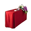 custom red wedding party hotel table cloth